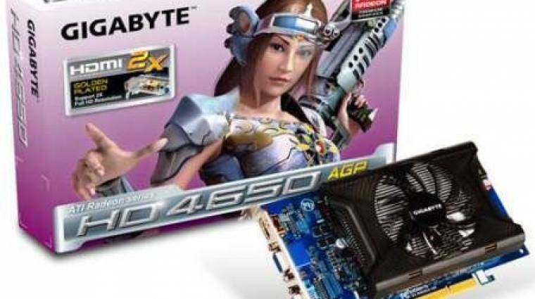 AGP-s Radeon HD 4650 a Gigabyte-tól bevezetőkép