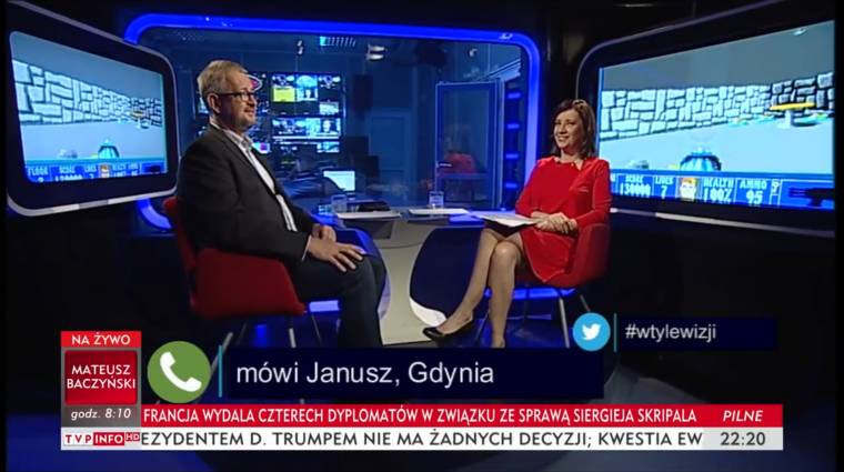 Napi büntetés: Egy lengyel beszélgetős műsorban valamiért percekig retro játékok mentek a háttérben bevezetőkép