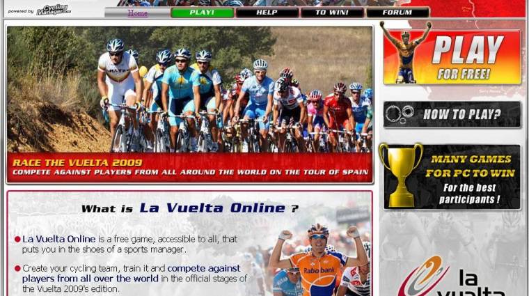 La Vuelta Online - Játssz ingyen és nyerj PC-s játékokat! bevezetőkép