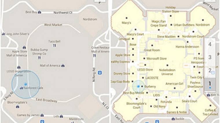 Már épületeken belül is navigálhat a Google Maps kép