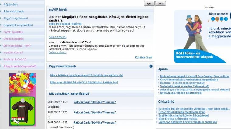 Windows Live Messenger támogatás a Myvip.hu oldalon bevezetőkép