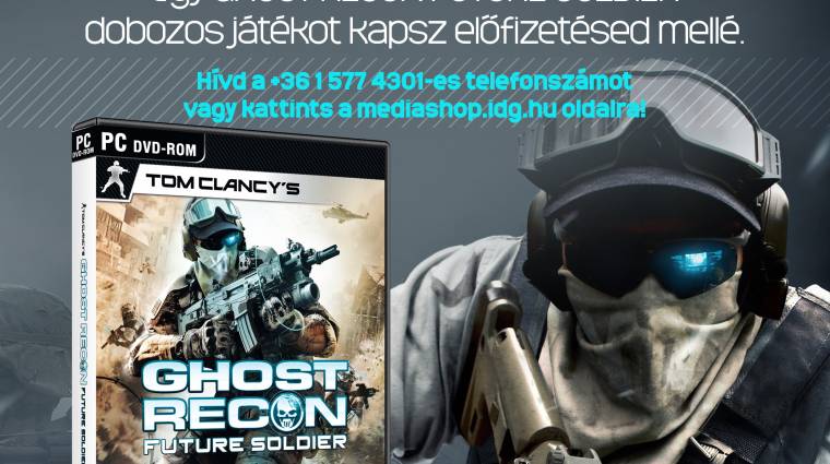 GameStar előfizetési akció Ghost Recon: Future Soldier játékkal bevezetőkép