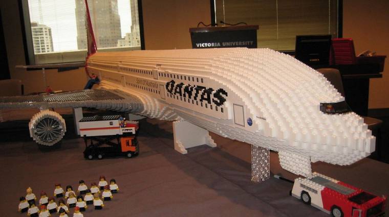 A világ legnagyobb LEGO repülőgépe egy Airbus 380, amelyet egy PC irányít. bevezetőkép