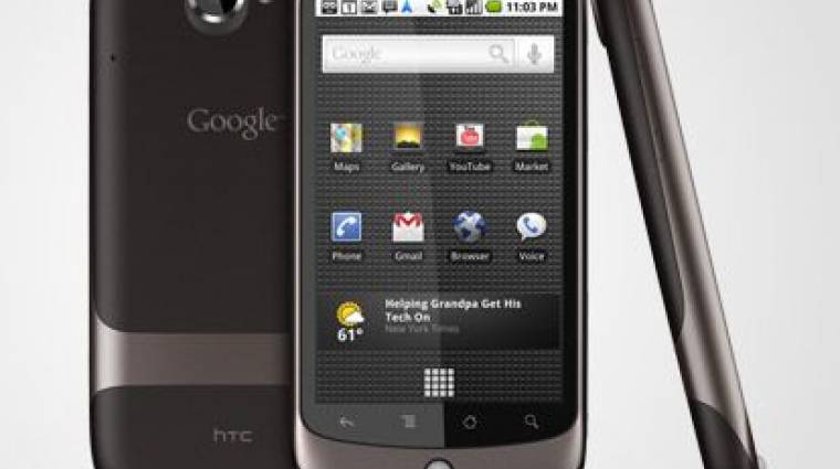 Google Nexus One - bekapcsolás után bevezetőkép