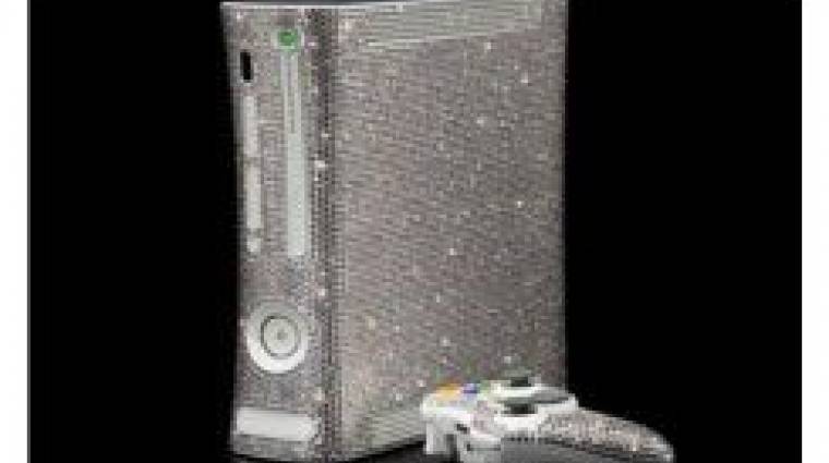 Swarovski-kristályokkal borított Xbox 360 kép
