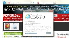 Itt az Internet Explorer 9 kép