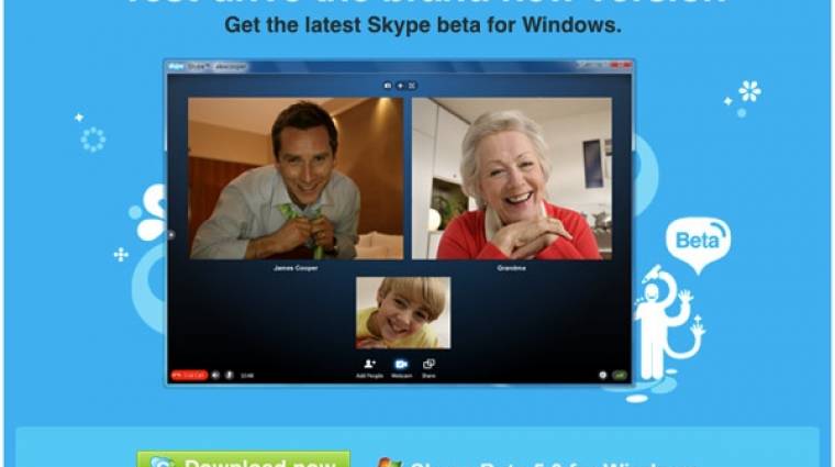 Új Skype, már konferencia-videóbeszélgetéssel kép