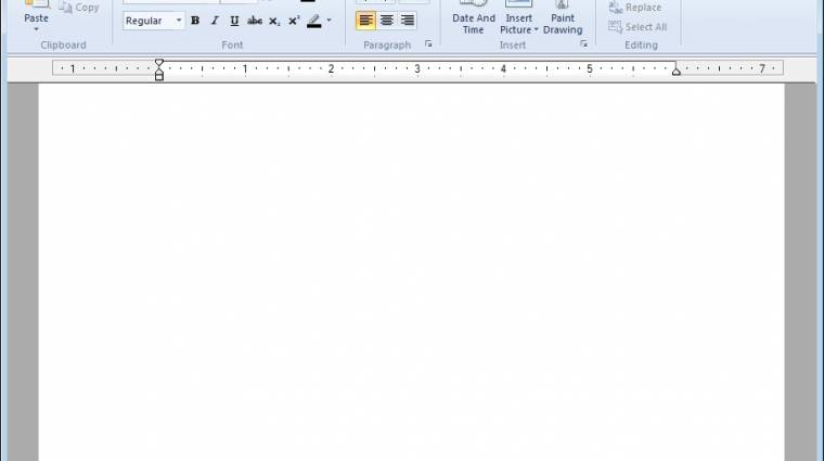 Napi tipp: WordPad billentyűparancsok kép