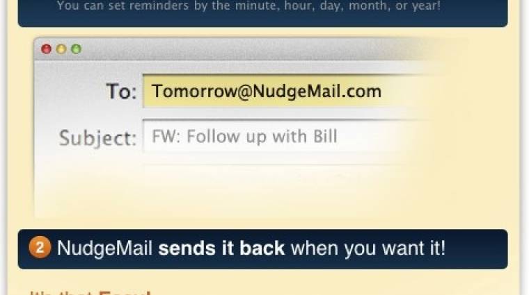 Napi tipp: Nudgemail - emlékeztető e-mailben kép