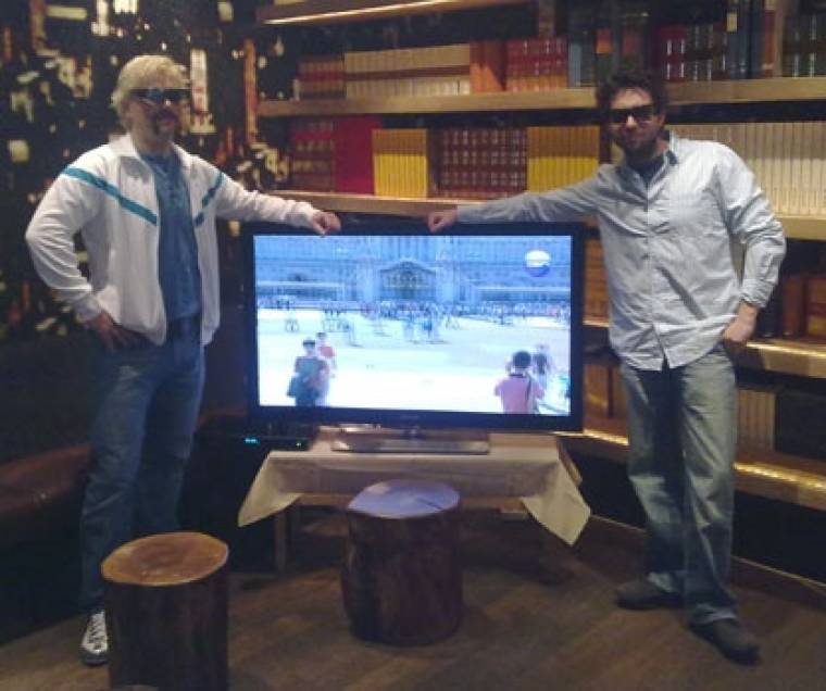 UPC 3D tévéadás demó a reklámarcokkal