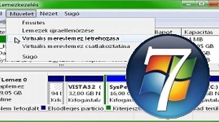 Hete(s)t egy csapásra! - Windows 7 Ultimate virtuális merevlemezre telepítése kép