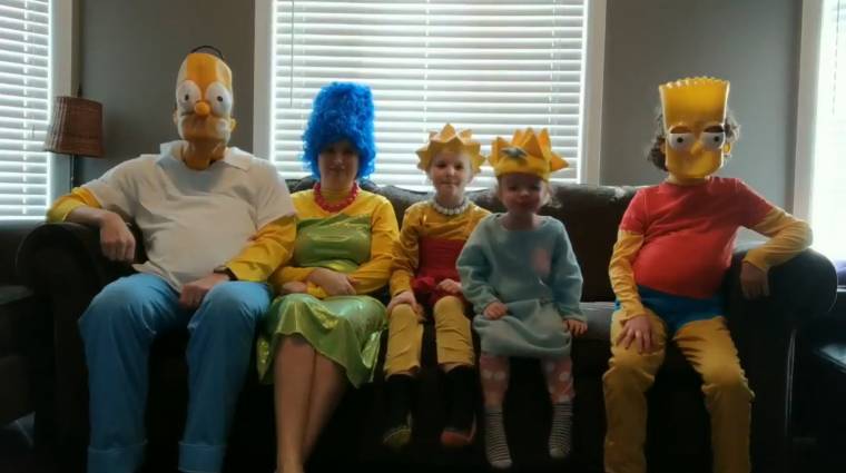 Egy karanténban unatkozó család leforgatta A Simpson család intrójának élő verzióját bevezetőkép