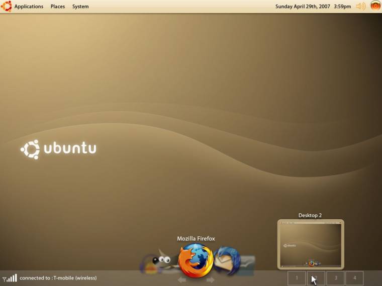 Hagyományos Ubuntu desktop