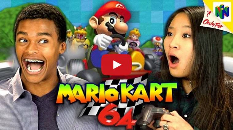 Így reagálnak a tinik a Mario Kart 64-re bevezetőkép
