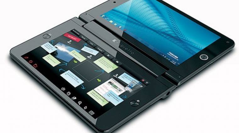 Két érintőképernyős laptop a Toshibától kép