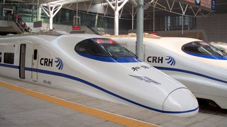 Kínáé a világ leggyorsabb, menetrend szerint közlekedő vasútja kép
