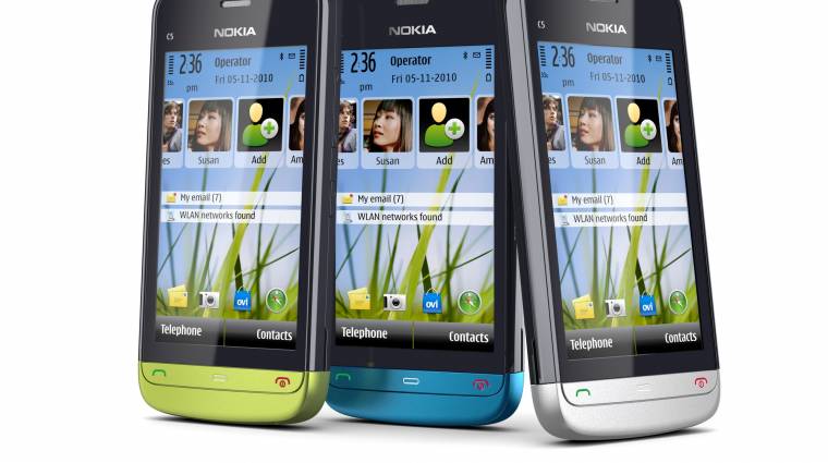 Nokia C5-03: olcsó, symbianes, érintős kép