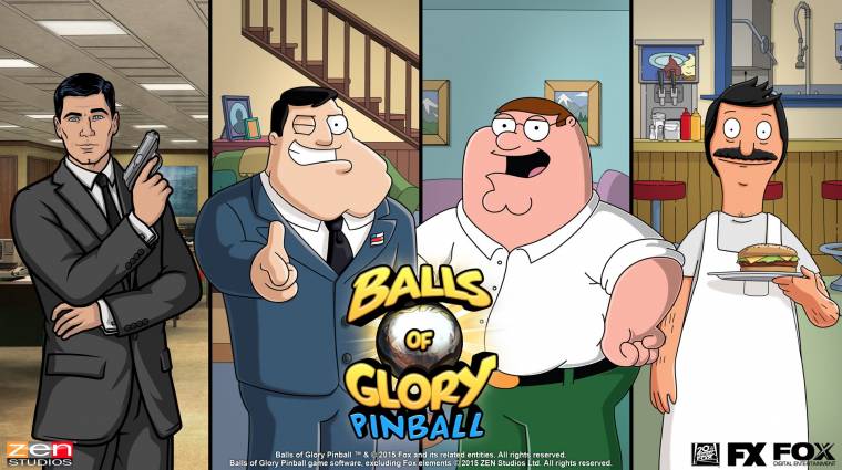 Balls of Glory - egy játékban az Archer, az Amerikai fater, a Family Guy és Bob burgerfalodája bevezetőkép