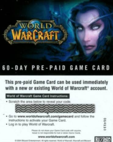 World of Warcraft: Prepaid Card kép