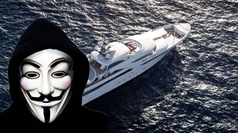 Átnevezték Putyin luxusjachtját az Anonymous hackerei kép