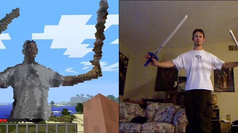 Minecraft Kinect 2.0 - amikor a szobrok megmozdulnak bevezetőkép