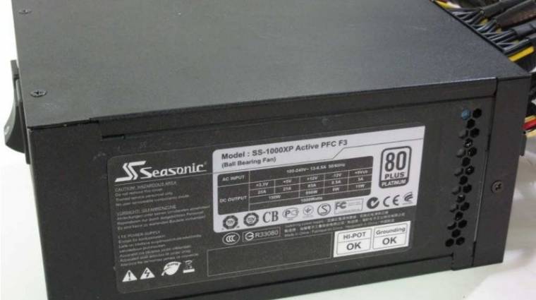 Seasonic tápok 80Plus Platinum minősítéssel kép