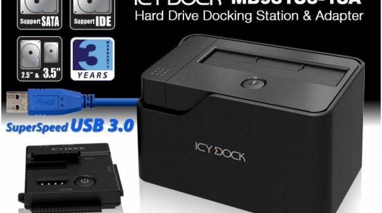 Icy Dock: USB 3.0-ás dokkoló mindenféle HDD-hez kép