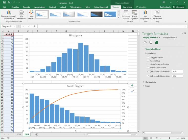 Excel statisztika készítése