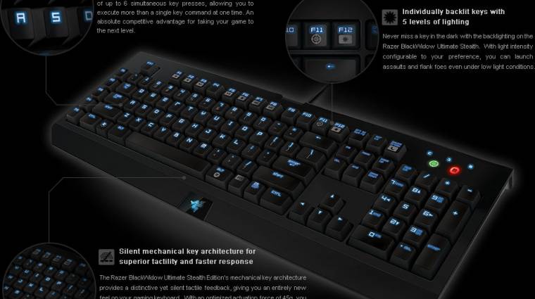 Go Ninja - mondja a Razer reklámja a BlackWidow billentyűzetre kép