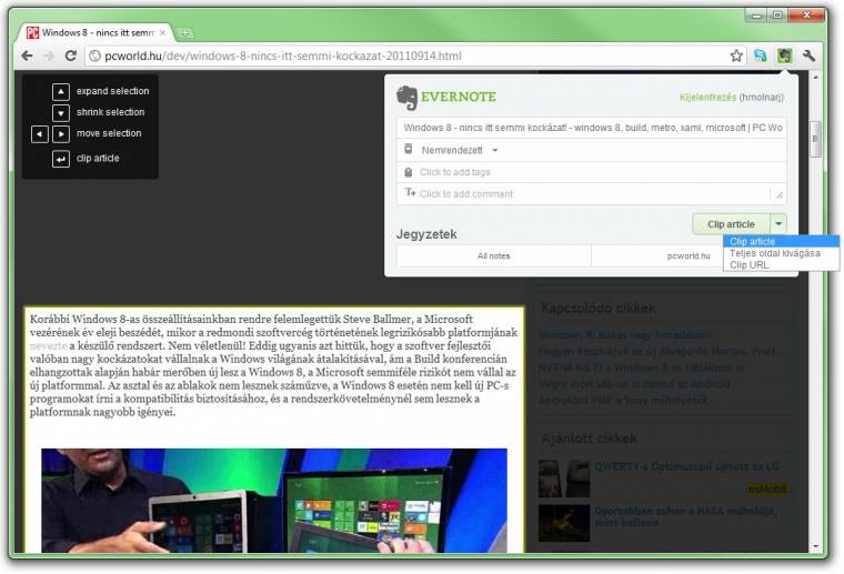 evernote chrome