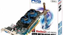 Alacsony profilú Radeon HD 6670 az HIS-től kép