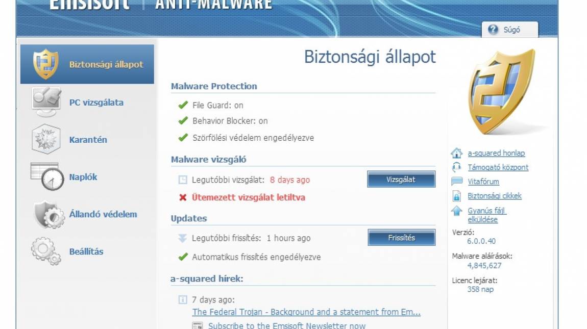 Emsisoft Anti-Malware 6 kép