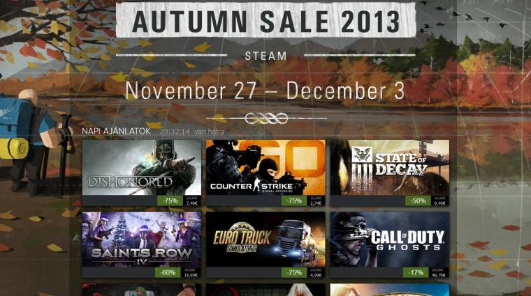 Steam Autumn Sale - a harmadik nap leárazásai bevezetőkép