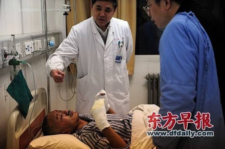 Pegatron robbanás, 2011. december, kórház Kínában
