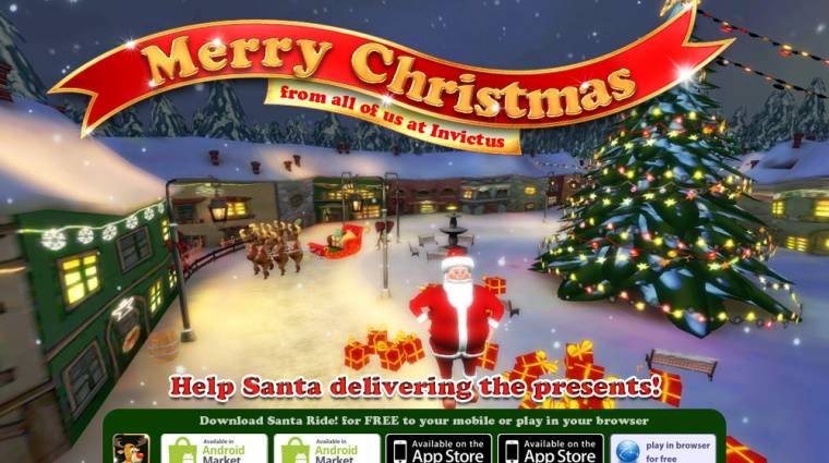 Santa Ride! - ingyenes Télapós játék az Invictustól bevezetőkép