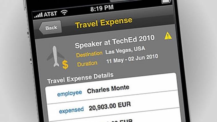SAP Travel Expense Approval iPhone