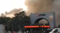 Tűz volt az MSI kínai gyárában kép
