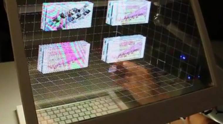 Átlátszó 3D kezelőfelületet fejleszt a Microsoft kép