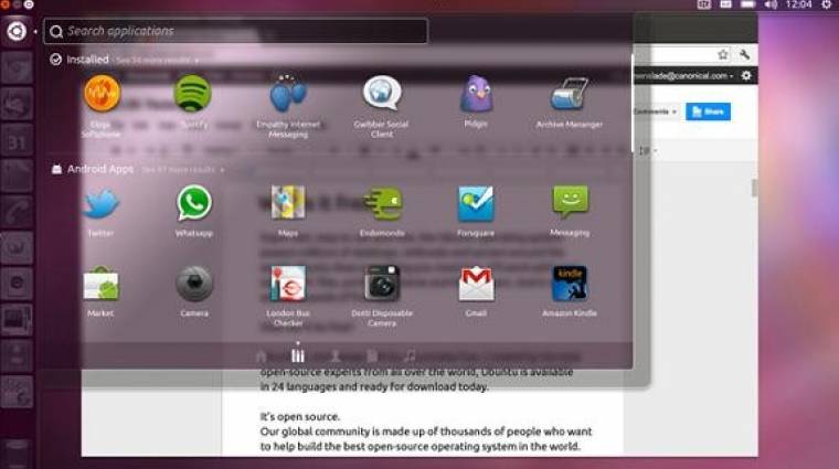 Jön az Ubuntu for Android kép