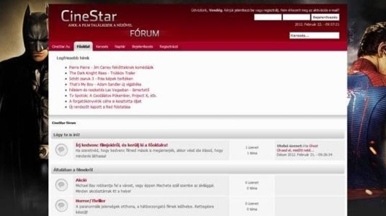 Fórumozz kedvedre filmekről is! bevezetőkép