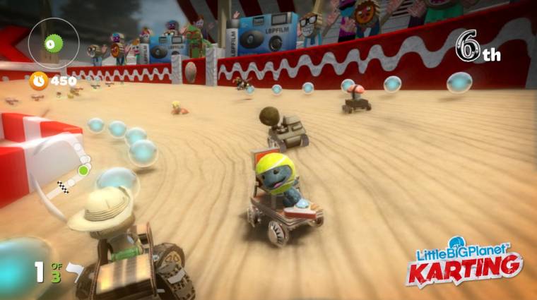 LittleBigPlanet Karting - járműbe ülnek a zsákbábok bevezetőkép