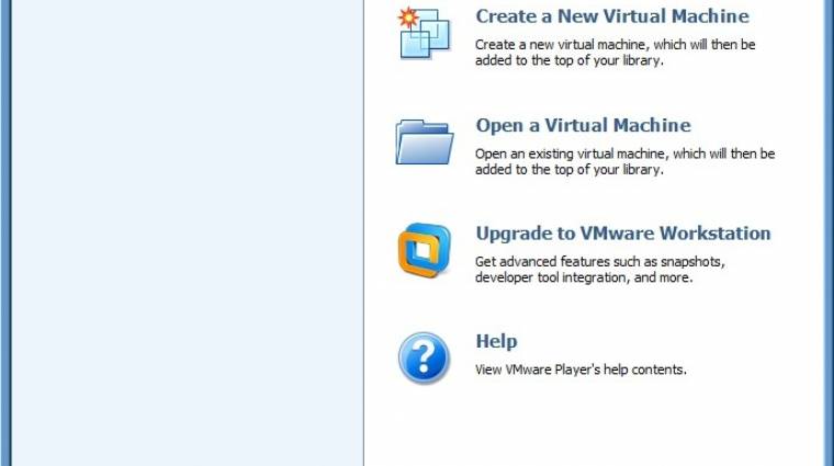 VMware Player: profi virtualizáció ingyen kép
