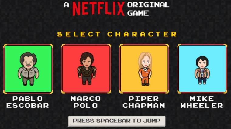 A Netflix sorozatok főszereplőivel készült játék bevezetőkép