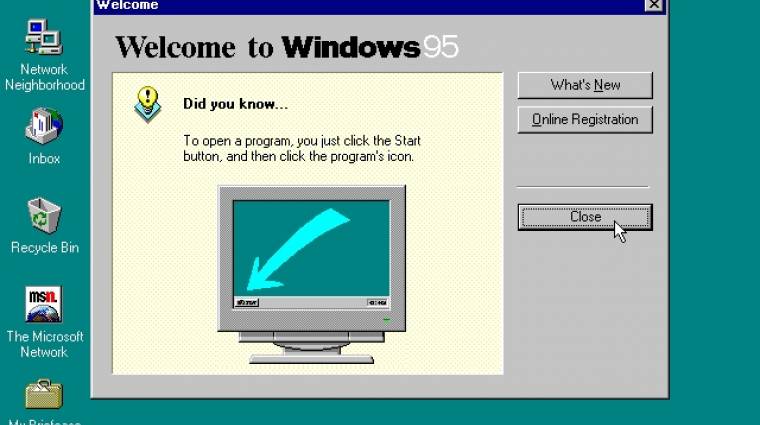Boldog születésnapot Windows 95! kép