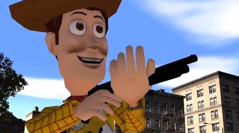 Grand Theft Auto IV Toy Story mod - Woody, a kegyetlen bevezetőkép