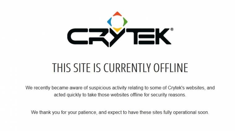 Figyelem, több Crytek oldalt feltörtek! bevezetőkép