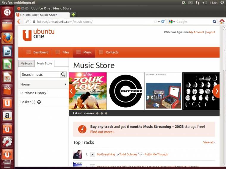Ubuntu one music store