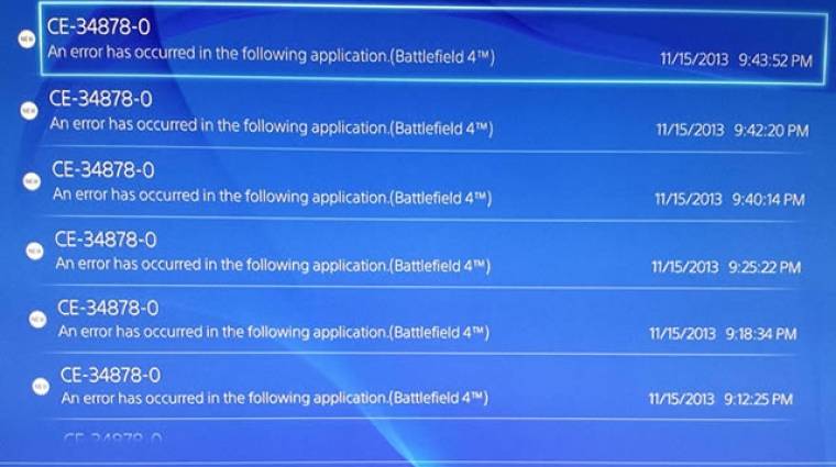 PlayStation 4 - a CE-34878-0-s hiba borít ki mindenkit bevezetőkép