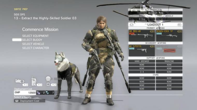 Metal Gear Solid V: The Phantom Pain - modok nélkül is játszhatunk női főszereplővel (videó) bevezetőkép
