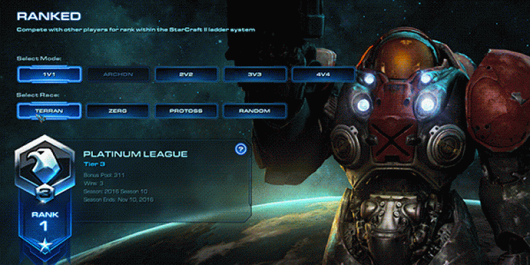 SC2 μη ταξινομημενο προξενιό MMR